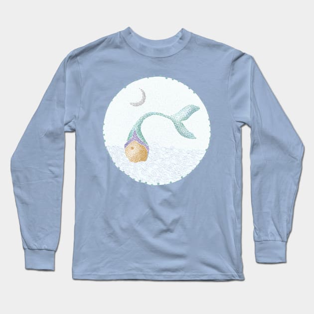 Fantasy Mermaid Long Sleeve T-Shirt by BICKOVSTUDIO